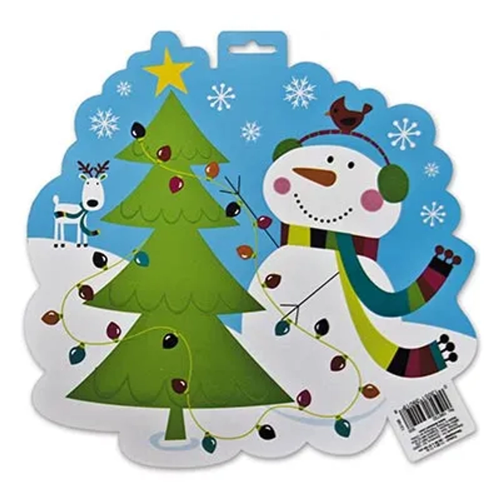 Баннер Снеговик Веселый 27см