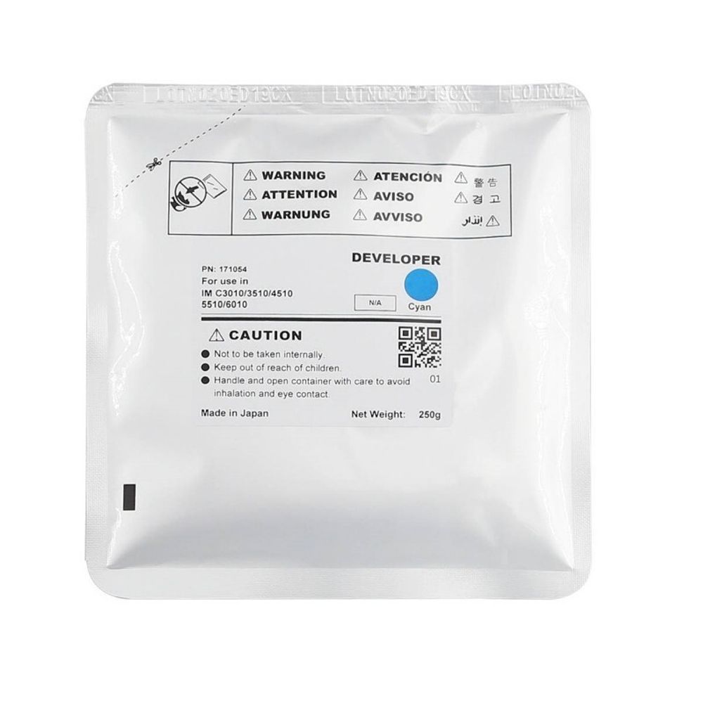 Девелопер для RICOH IM C3010/C3510/C4510/C5510/C6010 (CET) Cyan, 250г, 160000 стр., CET171054