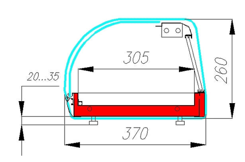 Холодильная витрина суши-кейс Carboma ВХСв-1,0 SUSHI BAR (A37 SM 1,0-1 Sushi)