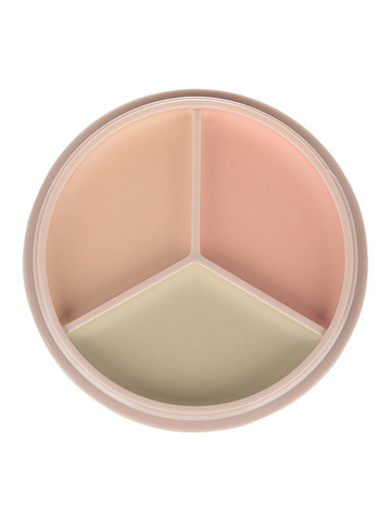 THE SAEM Консилер для лица трехцветный/Cover Perfection Triple Pot Concealer 03 Correct Up Beige, 4.5г/4.5г/4.5г