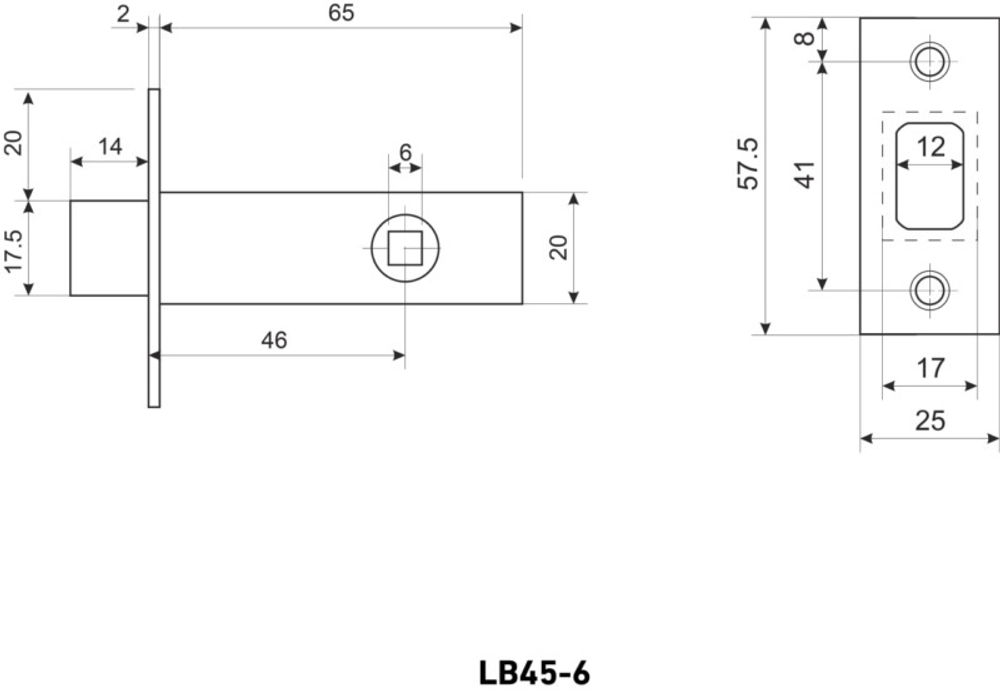 Задвижка Аллюр АРТ LB45-6 BN черный никель