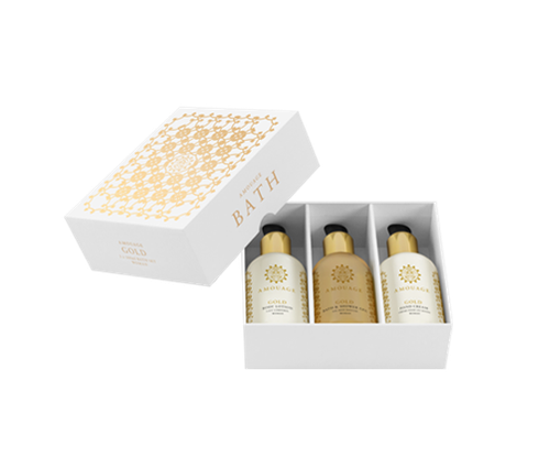 Amouage Gold woman набор (лосьон д/тела 100мл + крем д/рук 100мл + гель д/душа 100мл)