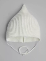 Чепчик детский вязаный на завязках