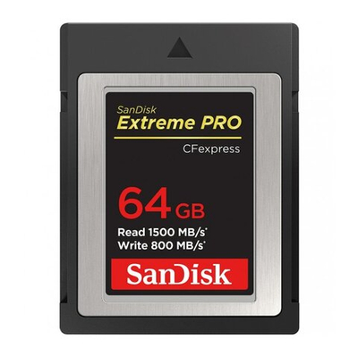 Карта памяти SanDisk Extreme Pro CFexpress Type B 64GB, R/W 1500/800 МБ/с