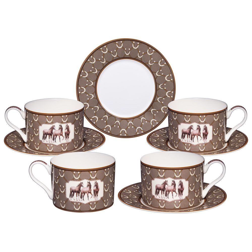 ЧАЙНЫЙ НАБОР LEFARD "HORSE CLUB" НА 4 ПЕР. 8 ПР. 300 МЛ (КОР=12НАБ.)