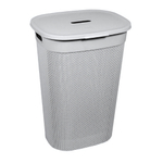 Корзина для белья OSLO 55л серый шторм