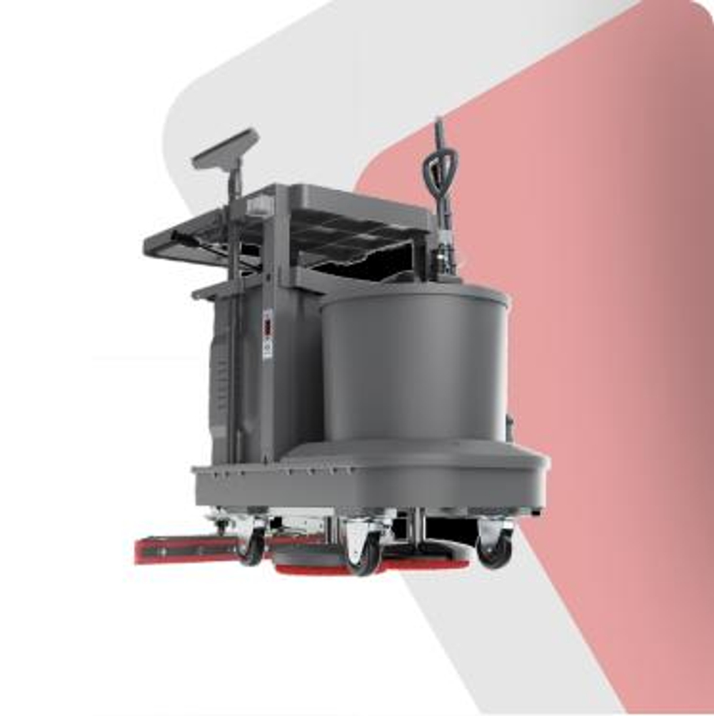 Многофункциональная уборочная тележка Vostok МТ40 (с литиевой АКБ) - 2х щетки