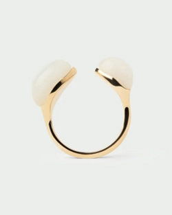 Кольцо Quartz Gravity серебро 925 пробы покрытое золотом