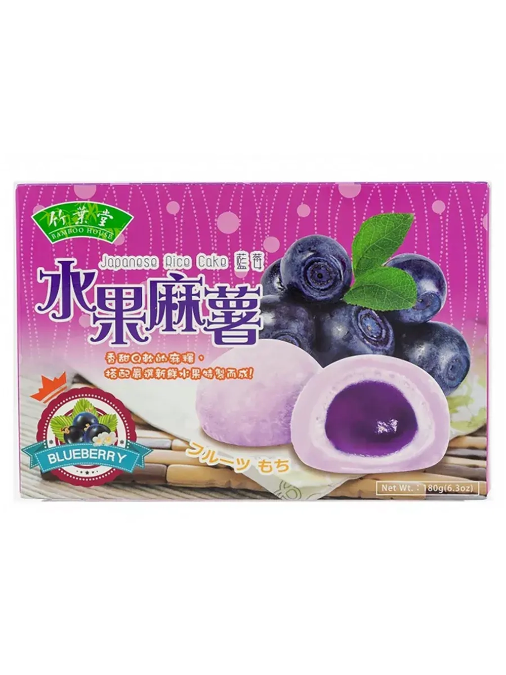 Моти рисовое пирожное по-японски со вкусом черники 180 г