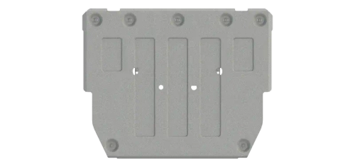 Защита электрического мотора (передняя) (3 мм, алюминий) для Zeekr X 2023- (V = 315 кВт AT 4WD) Sheriff.28.6213