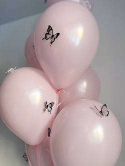 Воздушные гелиевые шарики с доставкой по Хабаровску бабочки №4706