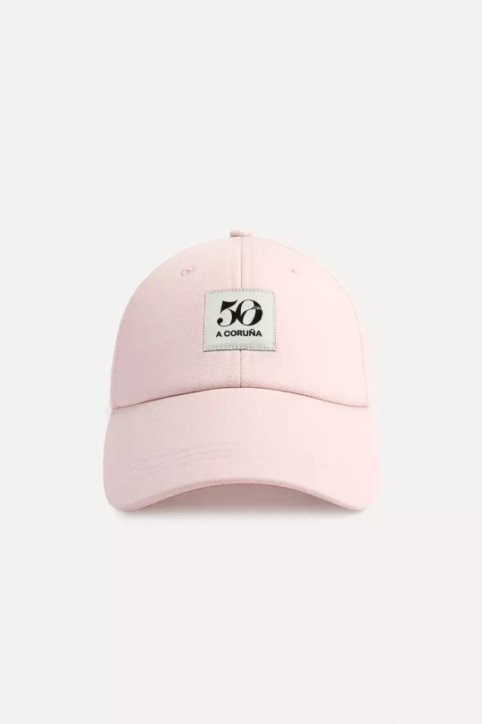 ZARA КЕПКА С НАШИВКОЙ «50TH ANNIVERSARY», РОЗОВЫЙ