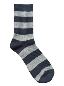 Носки р.40-45 "Полосатики Утепленные" Комплект - 5 пар