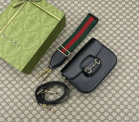 Сумка Gucci Horsebit 1955 черный