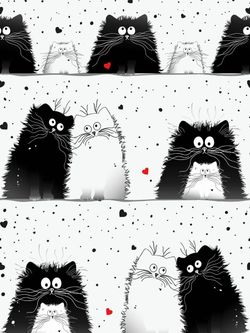 Наволочка комплект 2шт сатин Milky Garden "Tomcat" 50x70 см