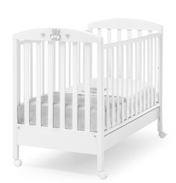 Детская кровать Erbesi Charly белый/серый