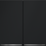 Выключатель встраиваемый VOLTUM S70 двухклавишный с подсветкой 10А, (графит)