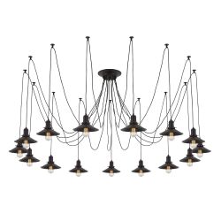 Citilux Эдисон CL451152 Люстра паук Венге