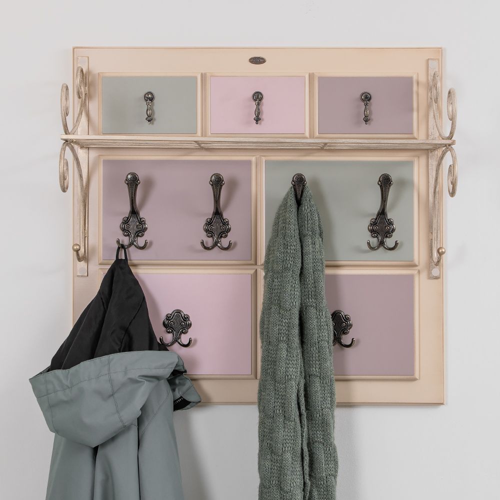 Вешалка настенная Пандора 2 Айвори Акварель