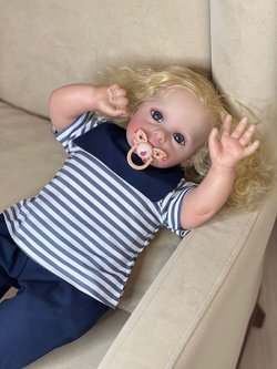 Кукла Реборн мягконабивная 60см в пакете (FA-419)