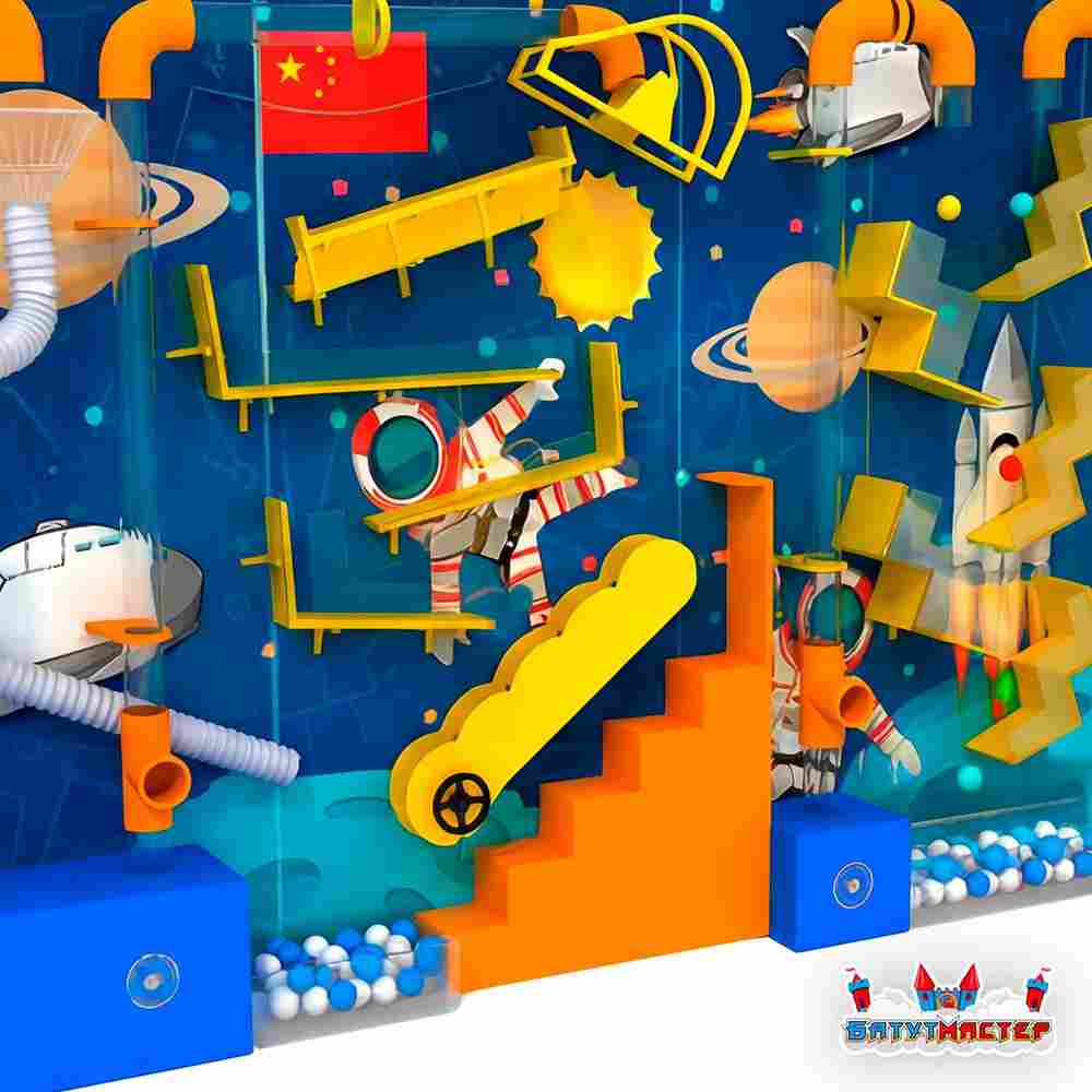 Интерактивная стена оборудование «По следам звёзд», 6,5×1,8×3,2 м