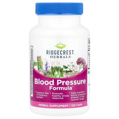 RidgeCrest Herbals, Blood Pressure Formula ™, 120 капсул