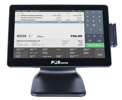 Сенсорный моноблок POScenter POS90NS Pro (15.6", PCAP, N100, RAM 4Gb, SSD M2 128Gb, без MSR) без ОС