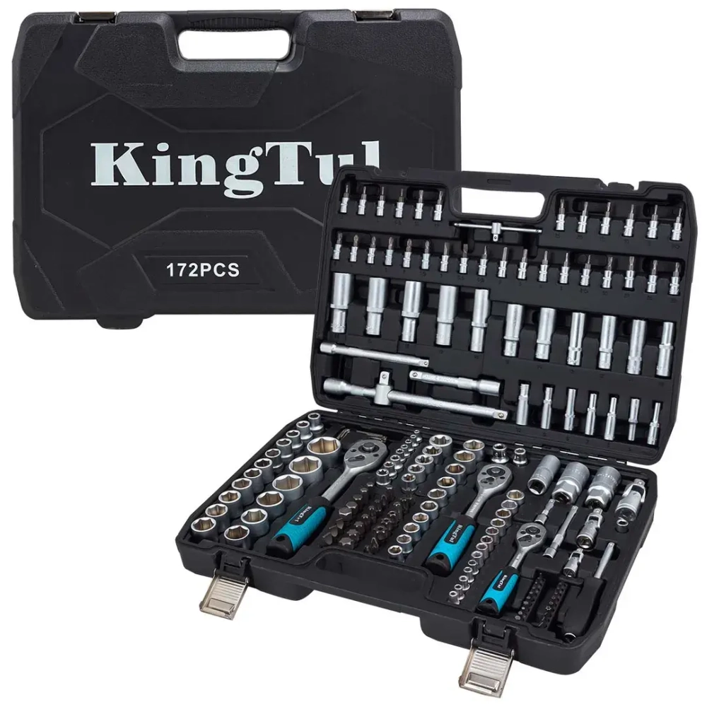 Набор инструментов 172пр. 1/2''3/8''1/4''6pt KINGTUL KT-41723-5