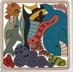 Развивающй пазл-головоломка "Морские обитатели"