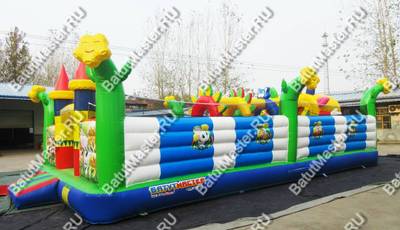 Коммерческий надувной батут "Радужный город 2" 10*6*3 м