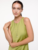 Колье "Bubble 16" с горным хрусталем Silver