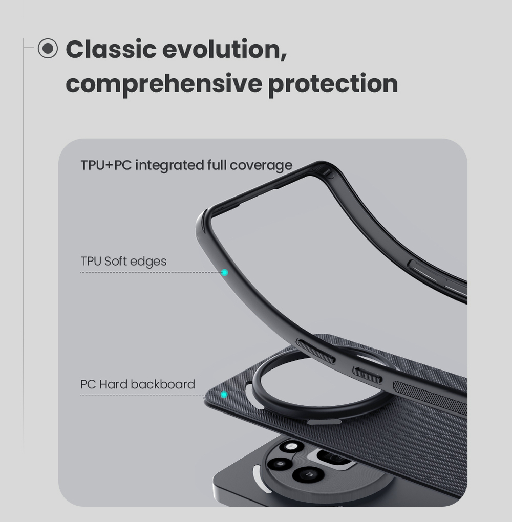 Усиленный защитный чехол от Nillkin для Nothing Phone 3a Pro, серия Super Frosted Shield Pro