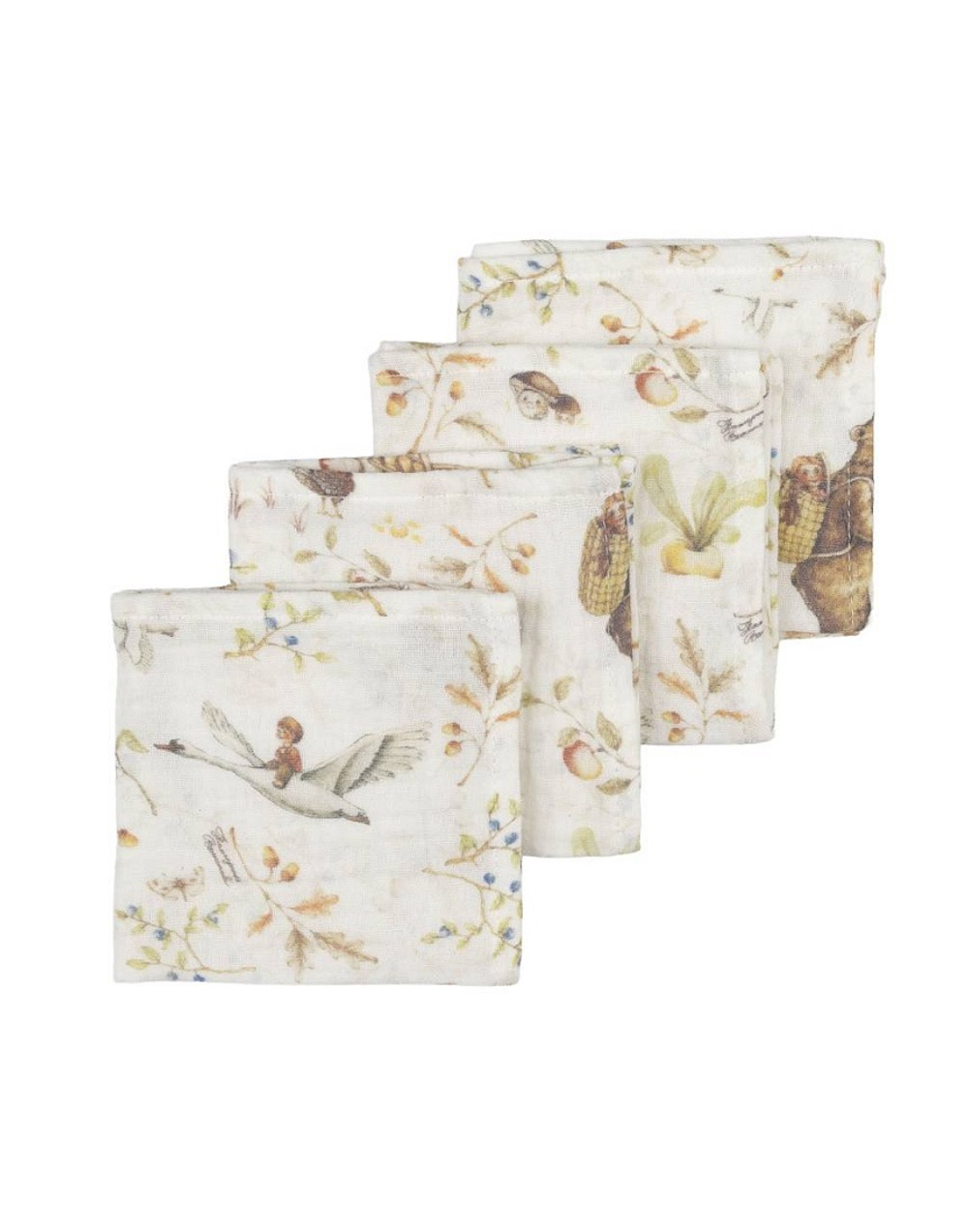 Платочки из муслина, Русские сказки, р. 21х21