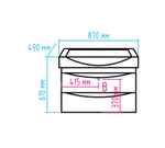 Тумба MISTY Элвис - 85 подвесная 2 ящ.  c умывальником