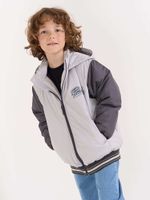 Бомбер с капюшоном "Жемчуг" утепленный 7+