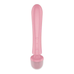 Розовый двусторонний вибромассажер Triple Lover - 23,7 см. (Цвет: розовый)