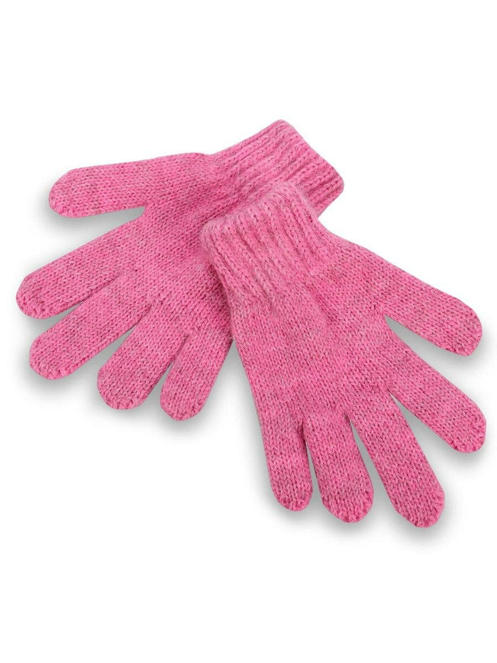 Перчатки детские одинарные, цвет розовый, 1-2 года, 1 шт.