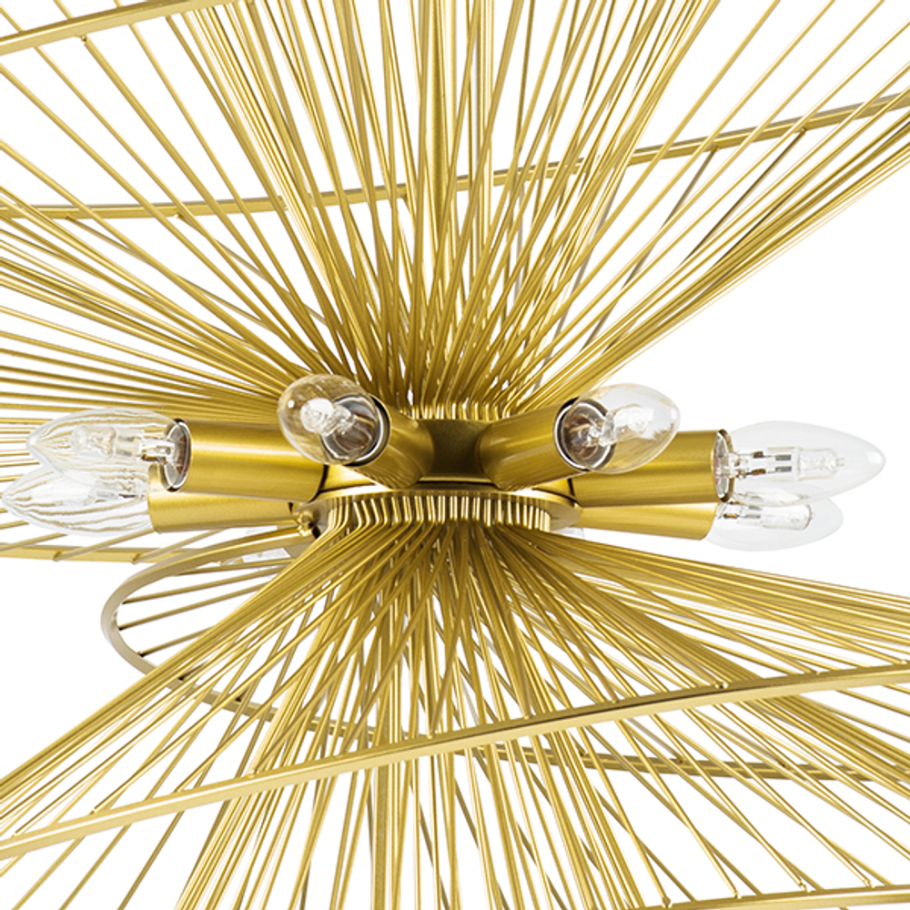 728183 Люстра ZETA 8х40W E14 ЗОЛОТО