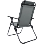 Кресло складное с подлокотниками TFS1608, 54*68*95 см, 3 положения, серый.