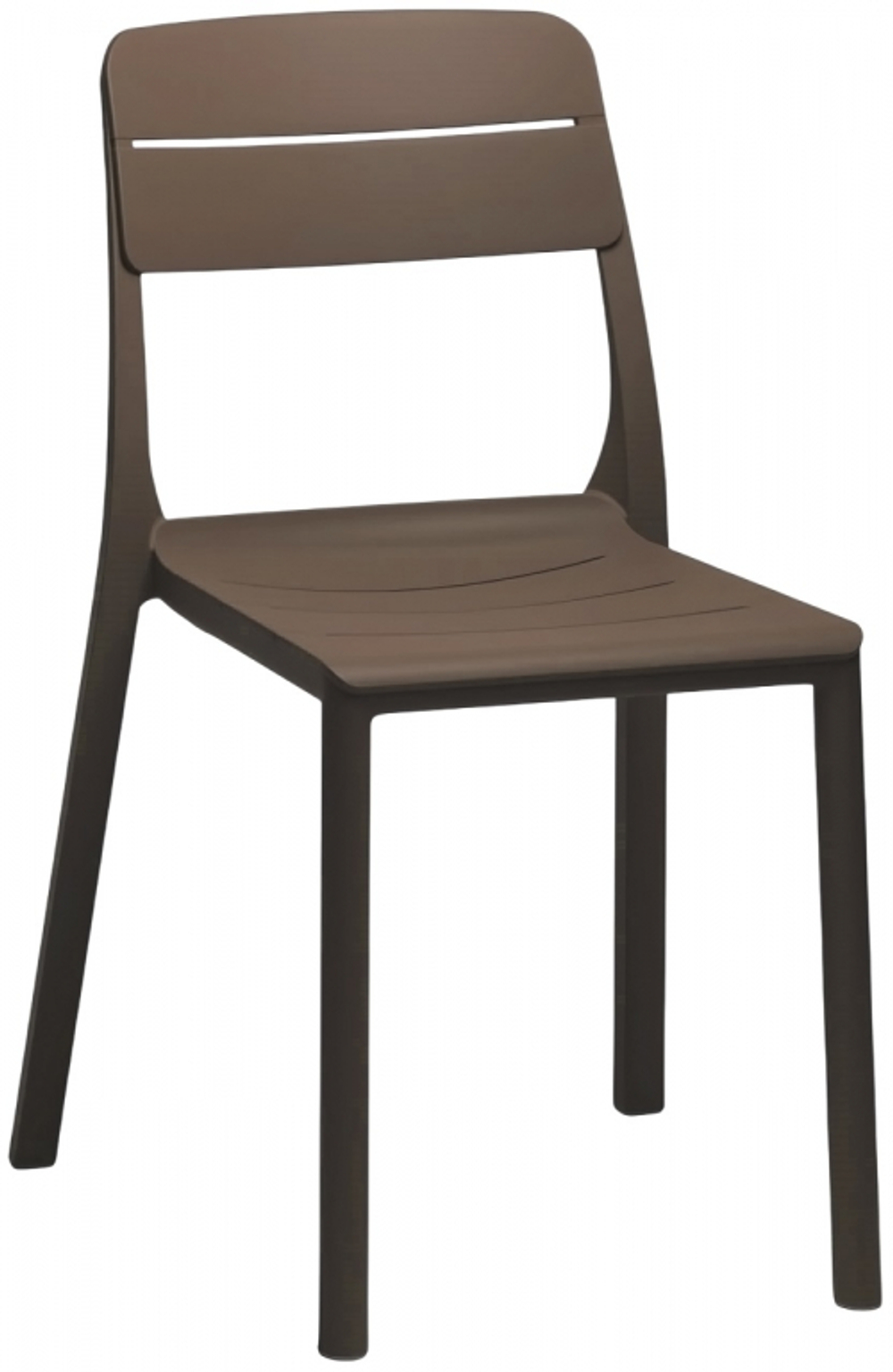 Стул пластиковый Nardi Cassia Bistrot, табак