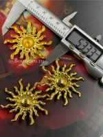 Пуговицы Скиапар. золотистые в форме солнца