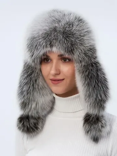 Шапка ушанка зимняя меховая