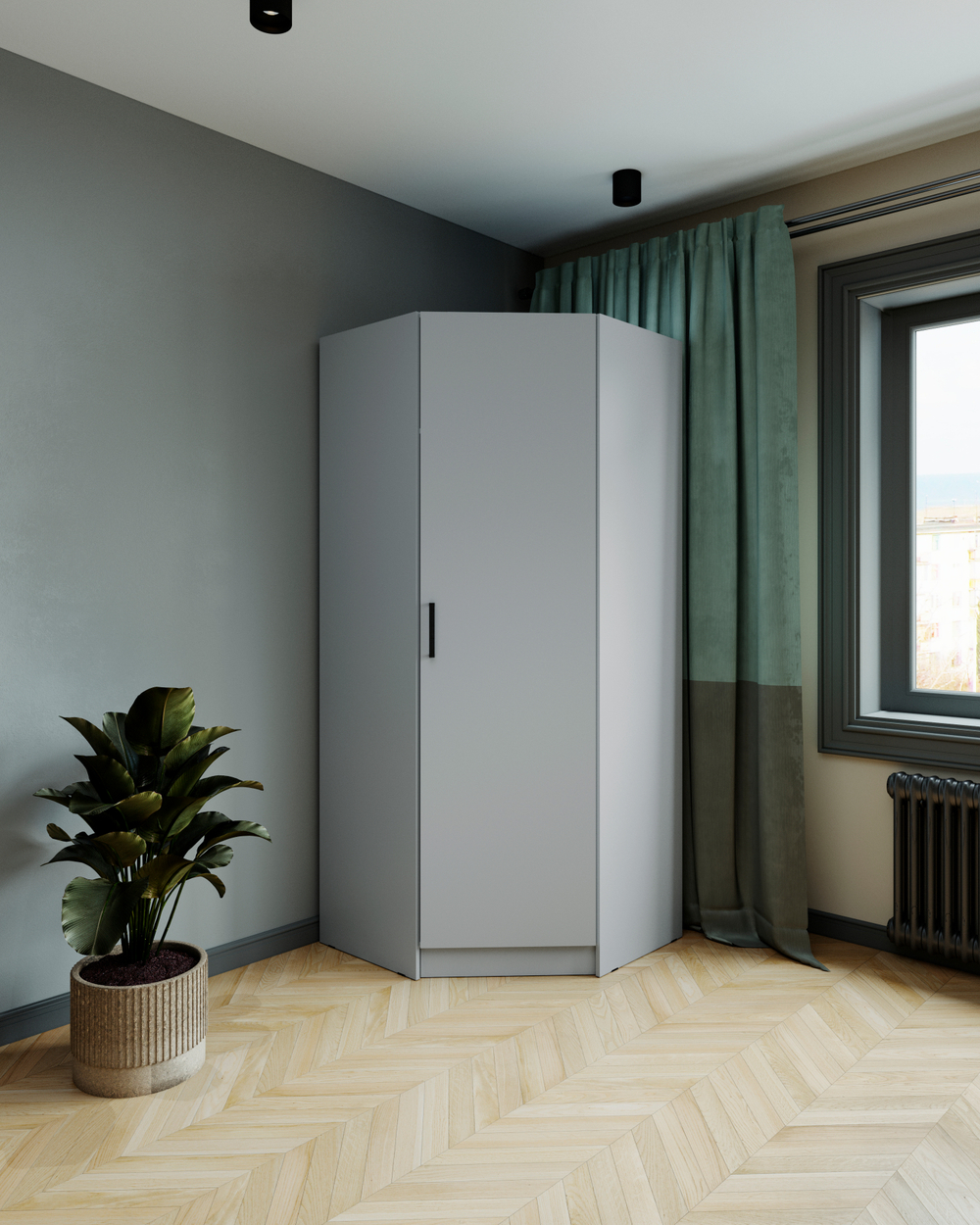 Шкаф угловой Ларс скос (МБ3)