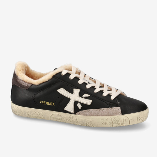 Кожаные кеды Premiata Steven-d 7603M на меху