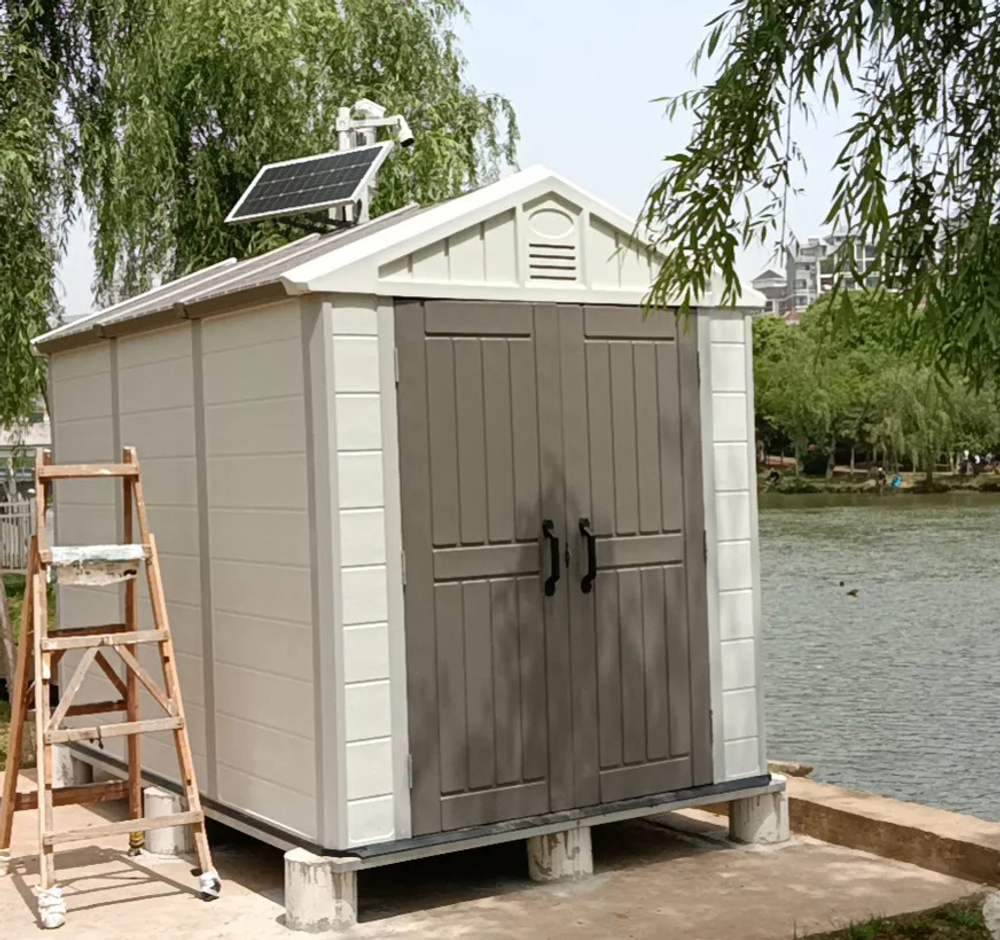 Садовый пластиковый сарай HouzBlock Comfort-3 7,5x11