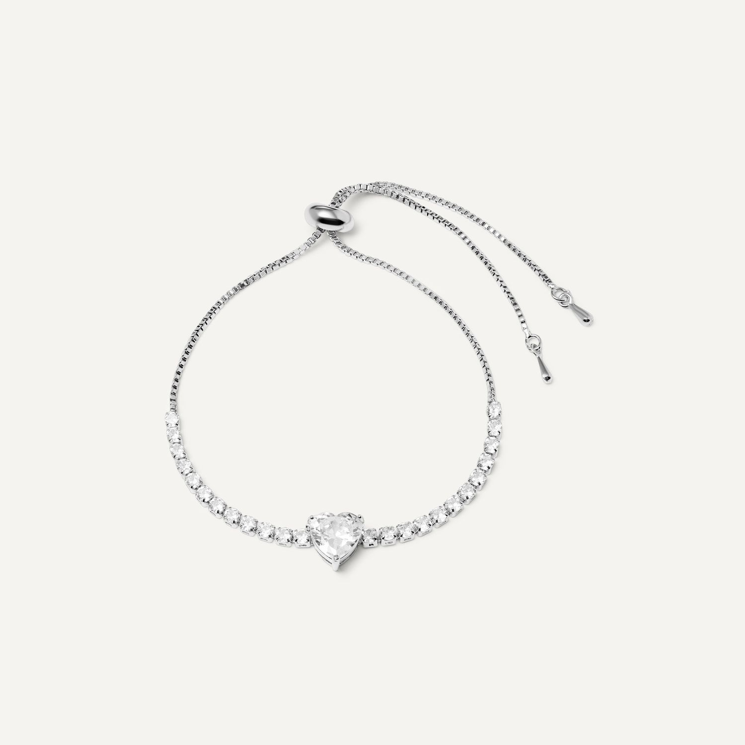 Браслет Delicate Heart Bracelet - Clear