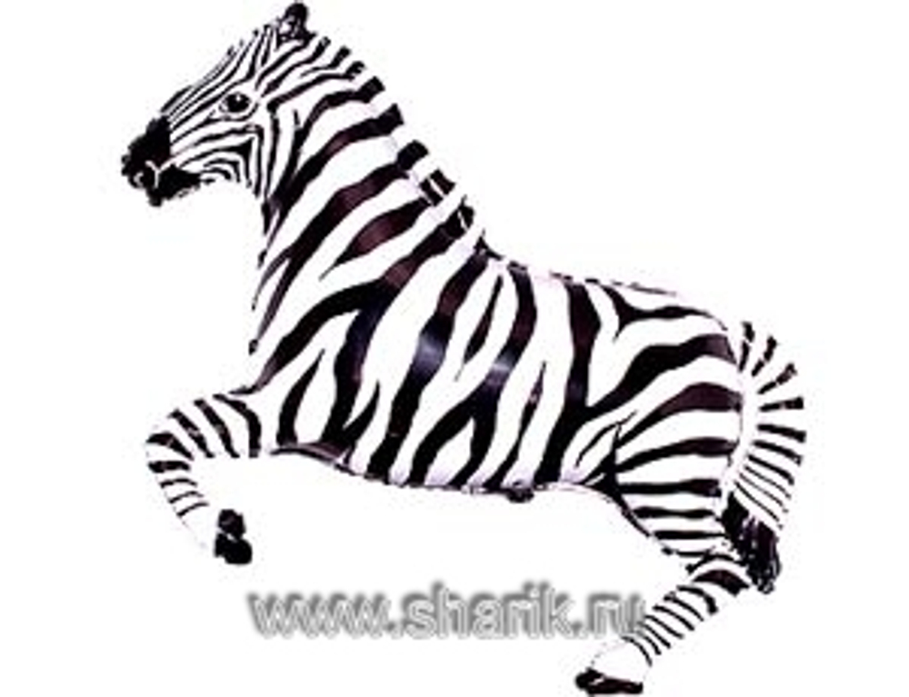 Шар фольга "Зебра" 90 х 76 см