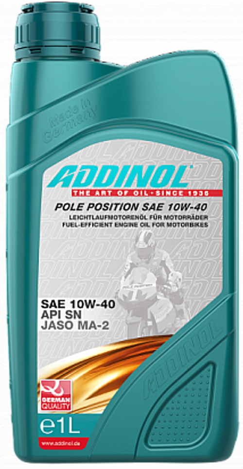 Масло моторное 4-такт., синт, ADDINOL Pole Position SAE 10W-40, канистра 1л,10009100/200324/3035761