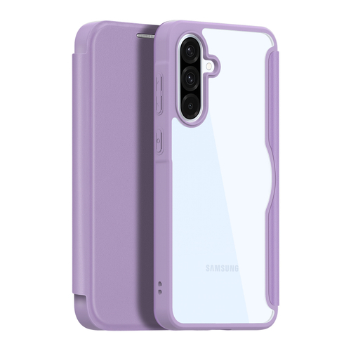 Чехол книжка фиолетового цвета для смартфона Samsung Galaxy A36 5G и A56 5G, серия Skin X Pro Series Case