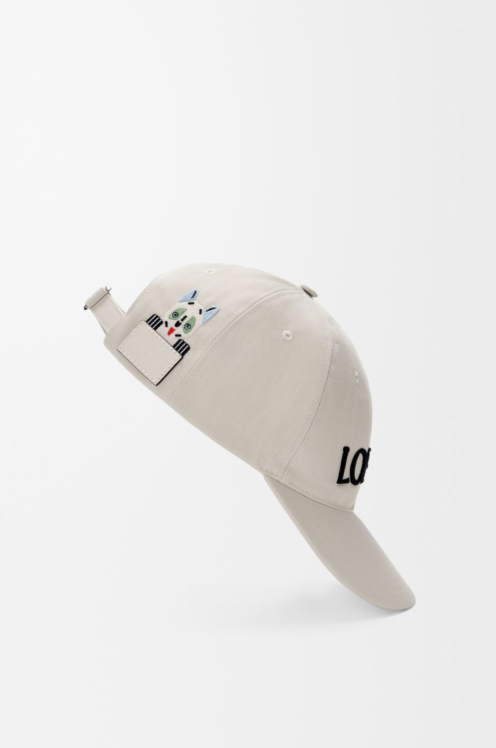 Loewe Кепка Futurist Cats из хлопка, экрю/черный